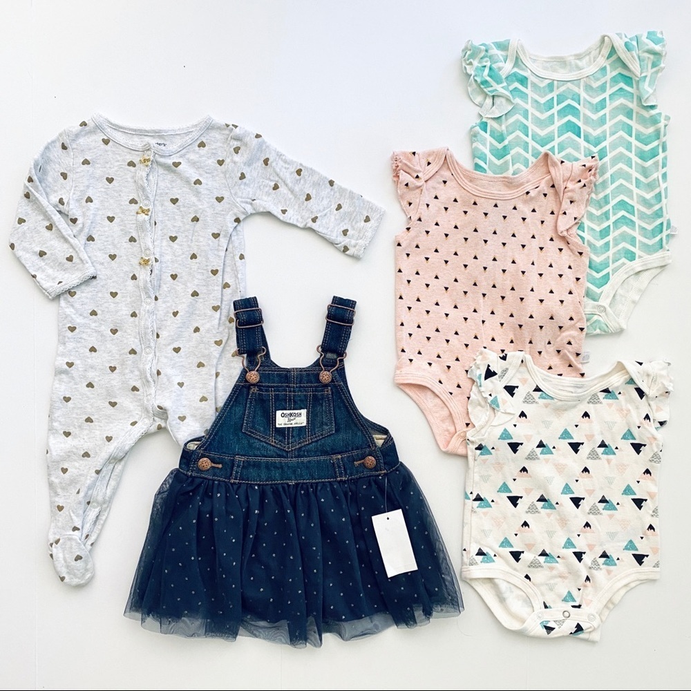 Baby Girl Clothing Bundle 6–9M 9M Dresses Bodysuits Set Outfit Lot